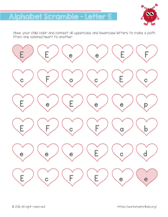 valentine day worksheets